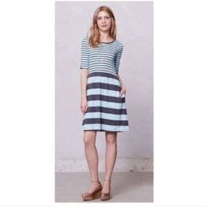 Anthropologie Harper Striped Day Dress